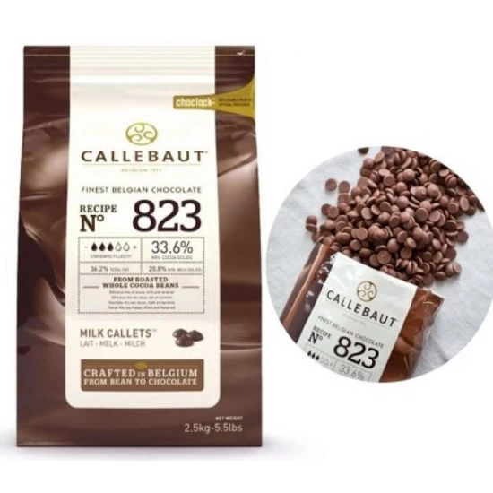 CALLEBAUT KUVERTÜR SÜTLÜ  DROP (2,5 KG) //  823-RT-U71