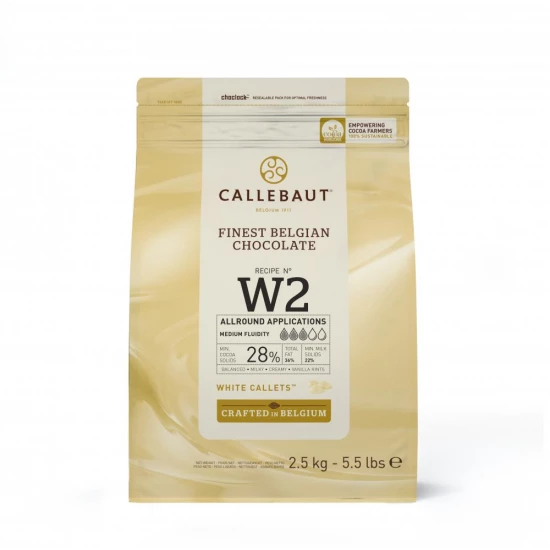 CALLEBAUT KUVERTÜR BEYAZ  DROP (2,5 KG) // W2-RT-U71