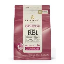 CALLEBAUT RUBY CHOCOLATE (2,5 KG) // CHR-R35RB1-2B-U75