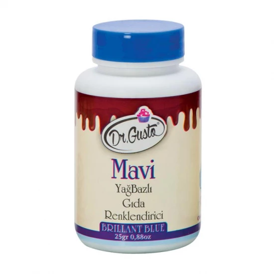 GIDA BOYASI YAĞ BAZLI MAVİ (25 GR)